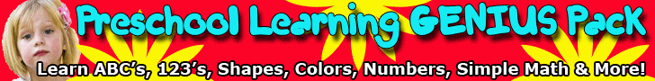 Preschool Learning Genius Pack-Teach Your Kids ABCs,123s, Shapes, Colors & More!